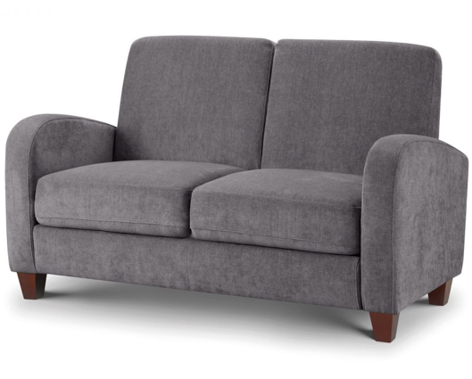 Dusk Grey Chenille Fabric 2 Seater Sofa