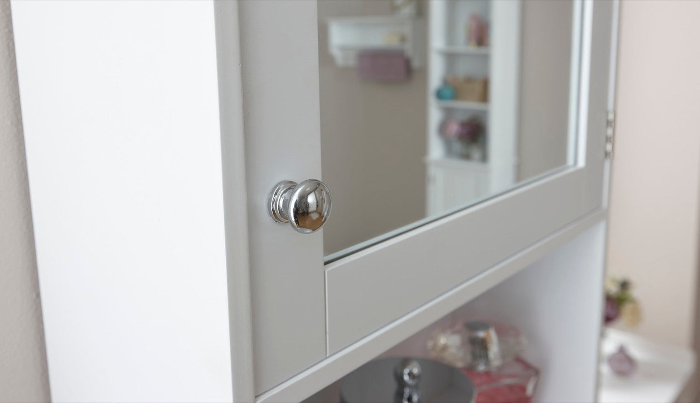Classic White Mirrored Cabinet