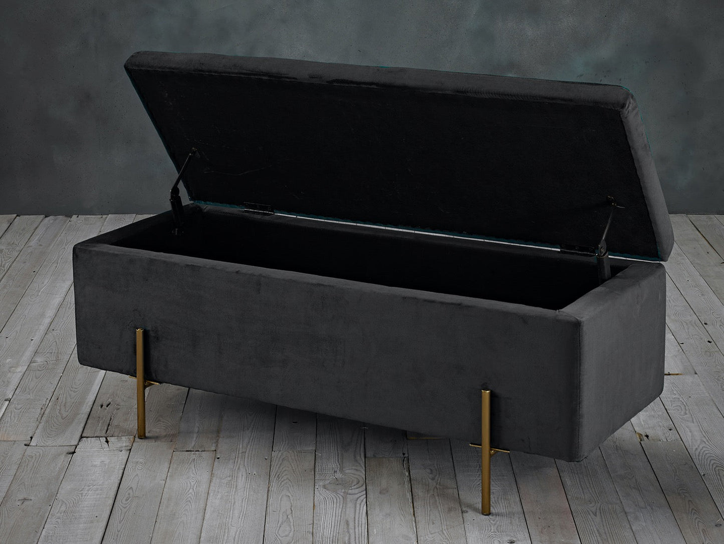 Laretta Storage Ottoman Grey