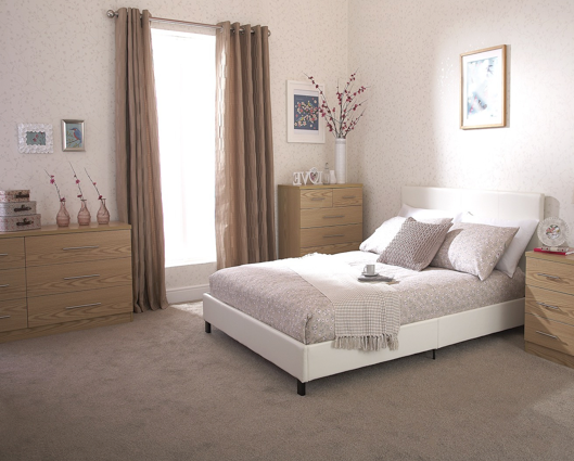 Simple King Bed in a Box-White