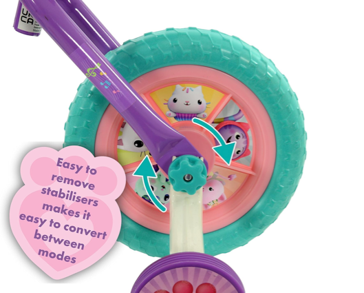 Gabby’s Doll House 2-in-1 10” Training Bike
