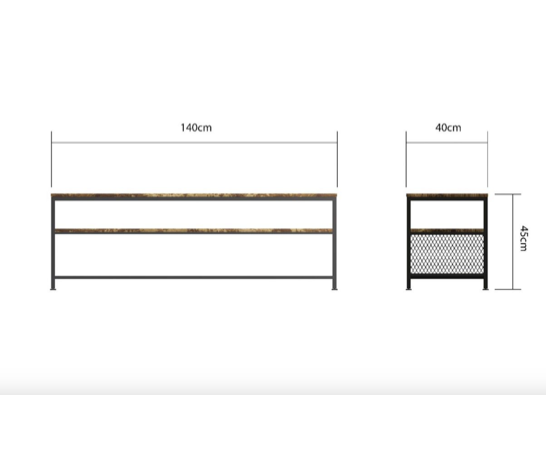 Beau TV Stand- Dark Oak