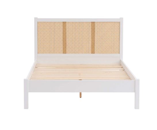 Croxley King Rattan Bed- White