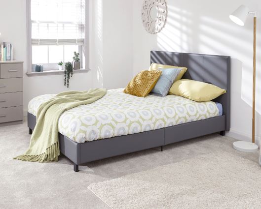 Simple King Bed in a Box-Grey