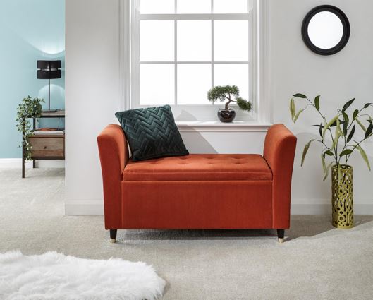 Glam Window Seat-Russet