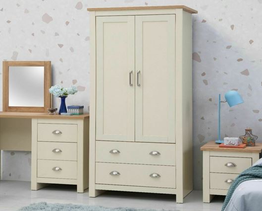 Lincoln 2 Door Wardrobe 2 Drawers