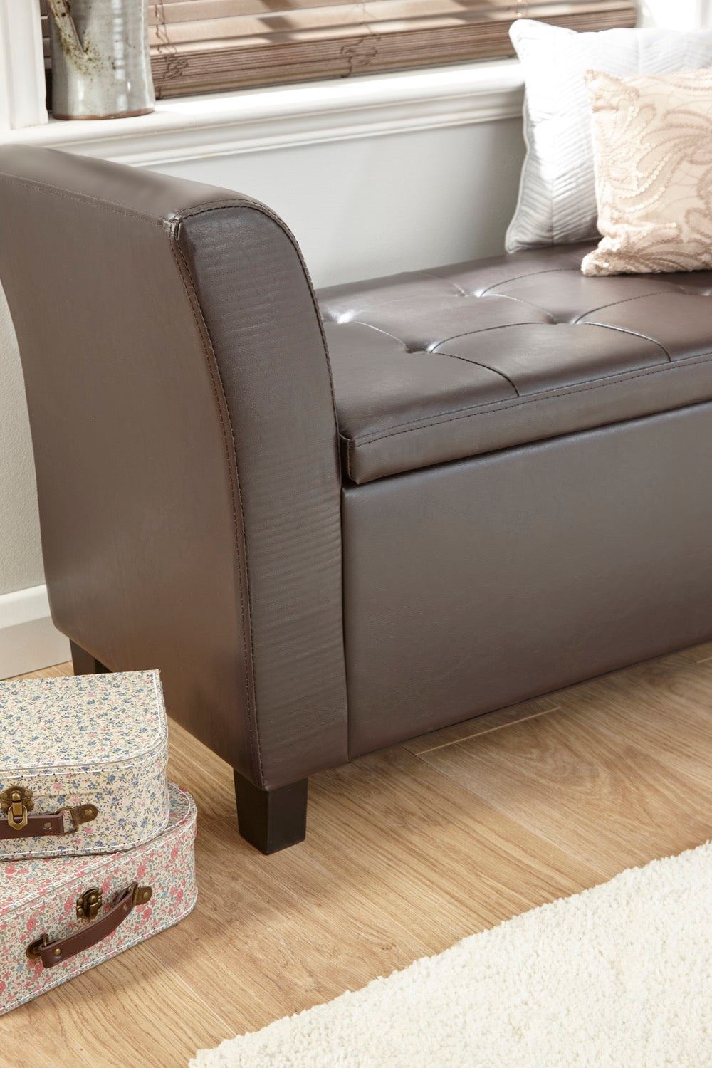 Vanessa Window Seat-Brown