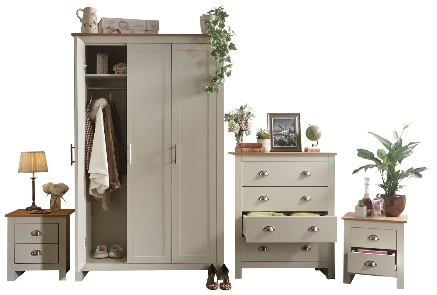 Lachlan 4 Piece Set-Cream
