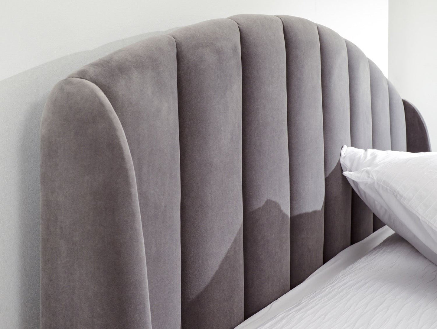 Pettine End Lift Ottoman Double Bed - Grey