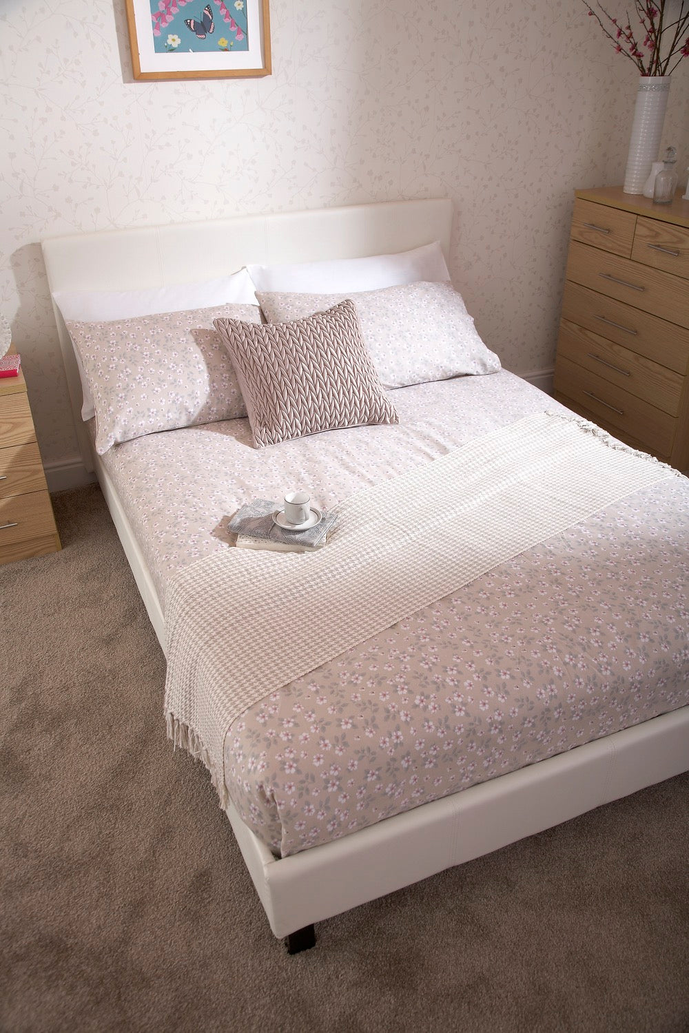 Simple King Bed in a Box-White