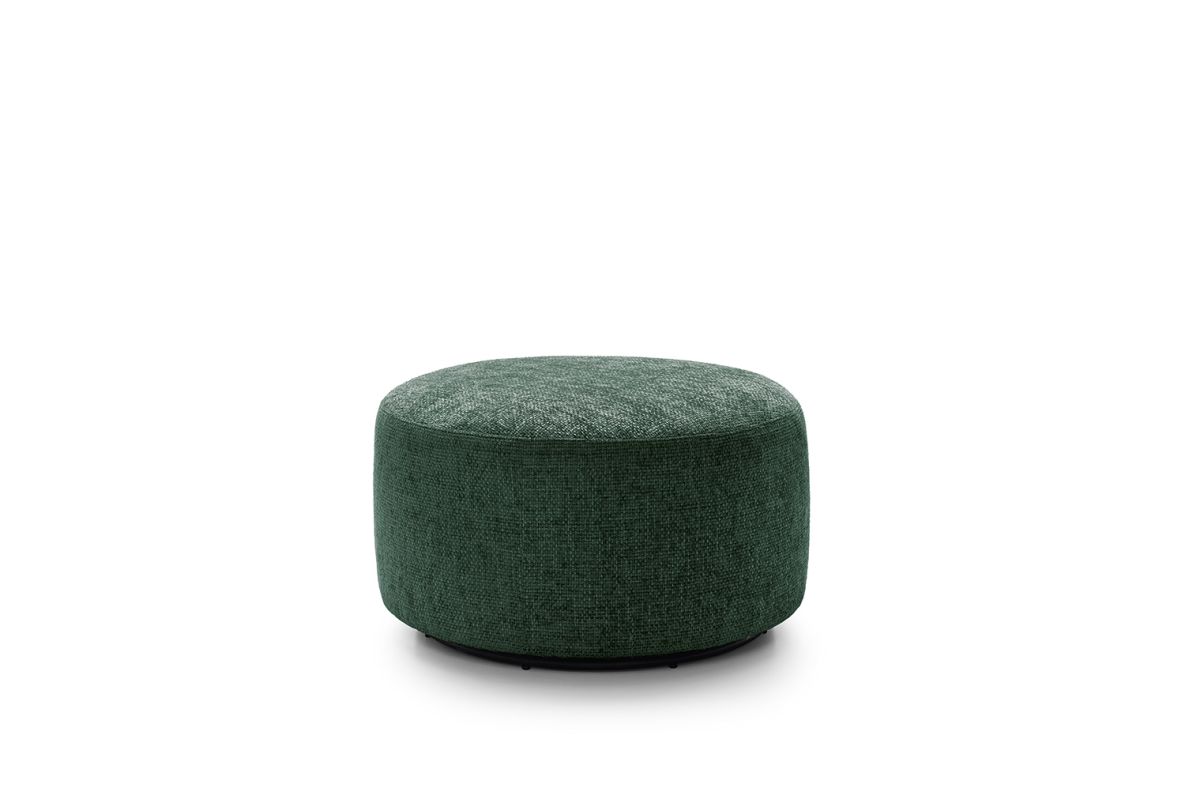 Iris Swivel Footstool - Jungle Green