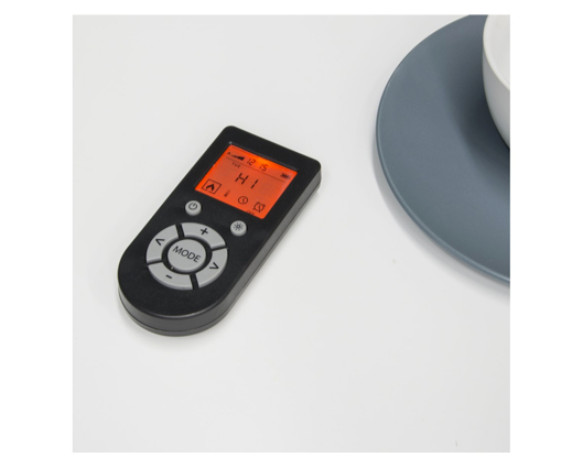 Alister Wall Mounted Fire Suite With Remote Control - White
