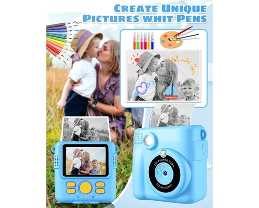 Instant Print Kids Digital Camera - Blue