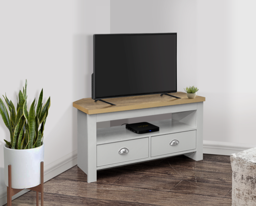 Harper Corner TV Unit - Grey