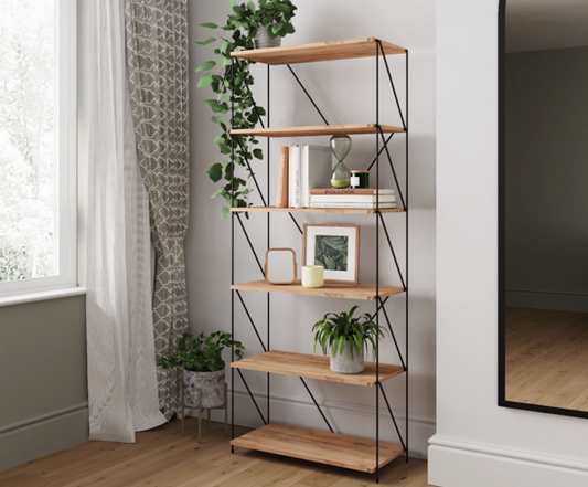 Leyla 6 Tier Bookcase Storage Unit