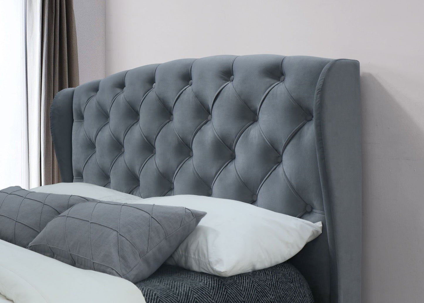 Hope Storage King Bed - Grey