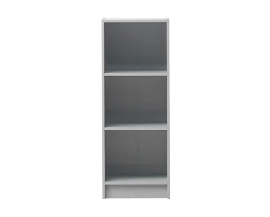 Traditional Medium Narrow Bookcase-Grey
