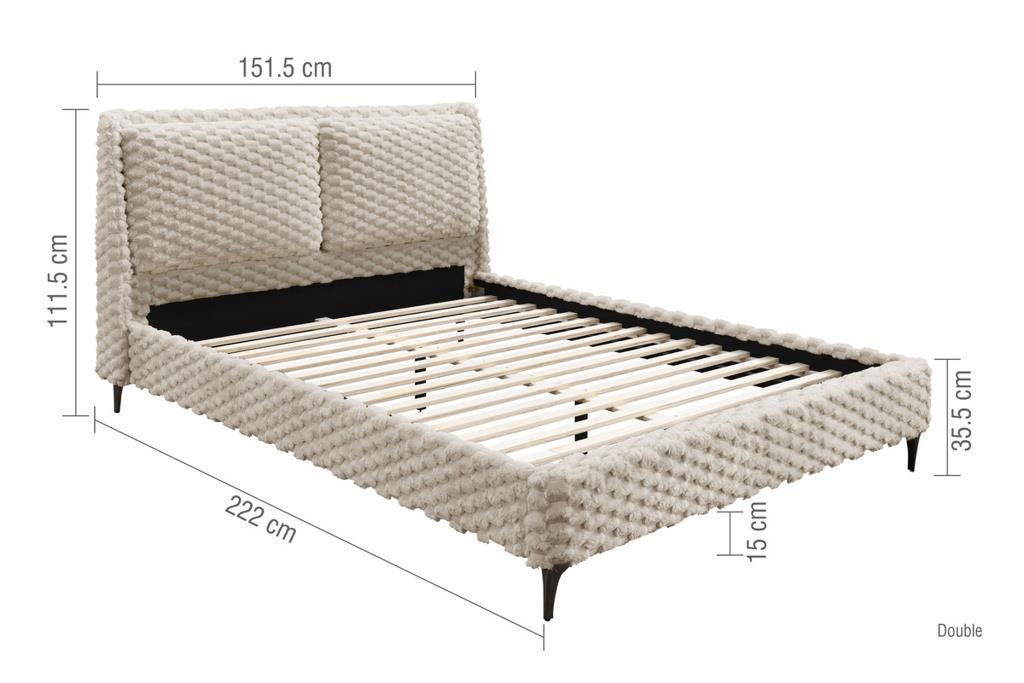 Tilly King Bed - White