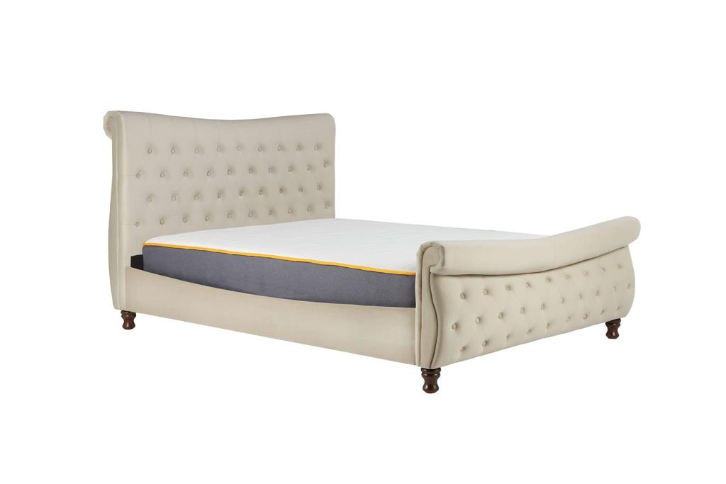 Copenhagen King Bed - Cream