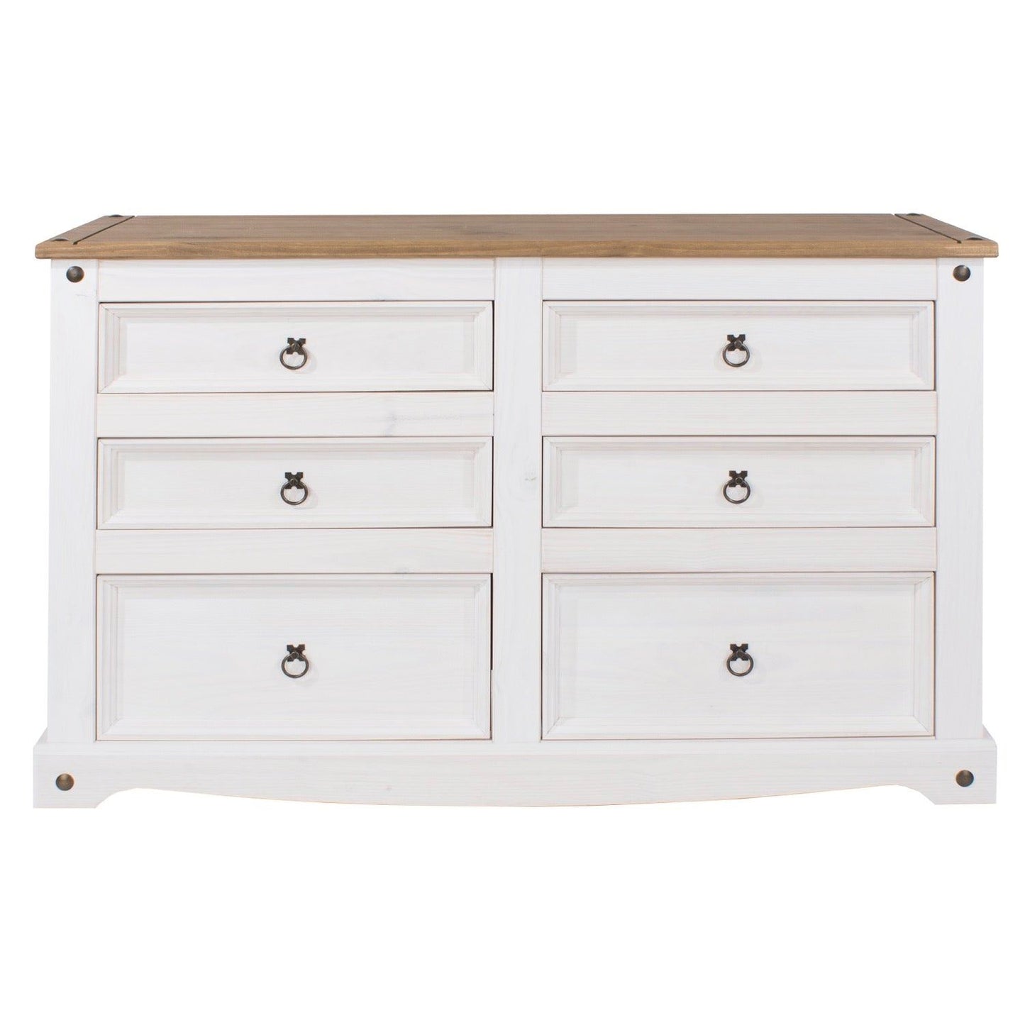 Corona White 3+3 Drawer Chest