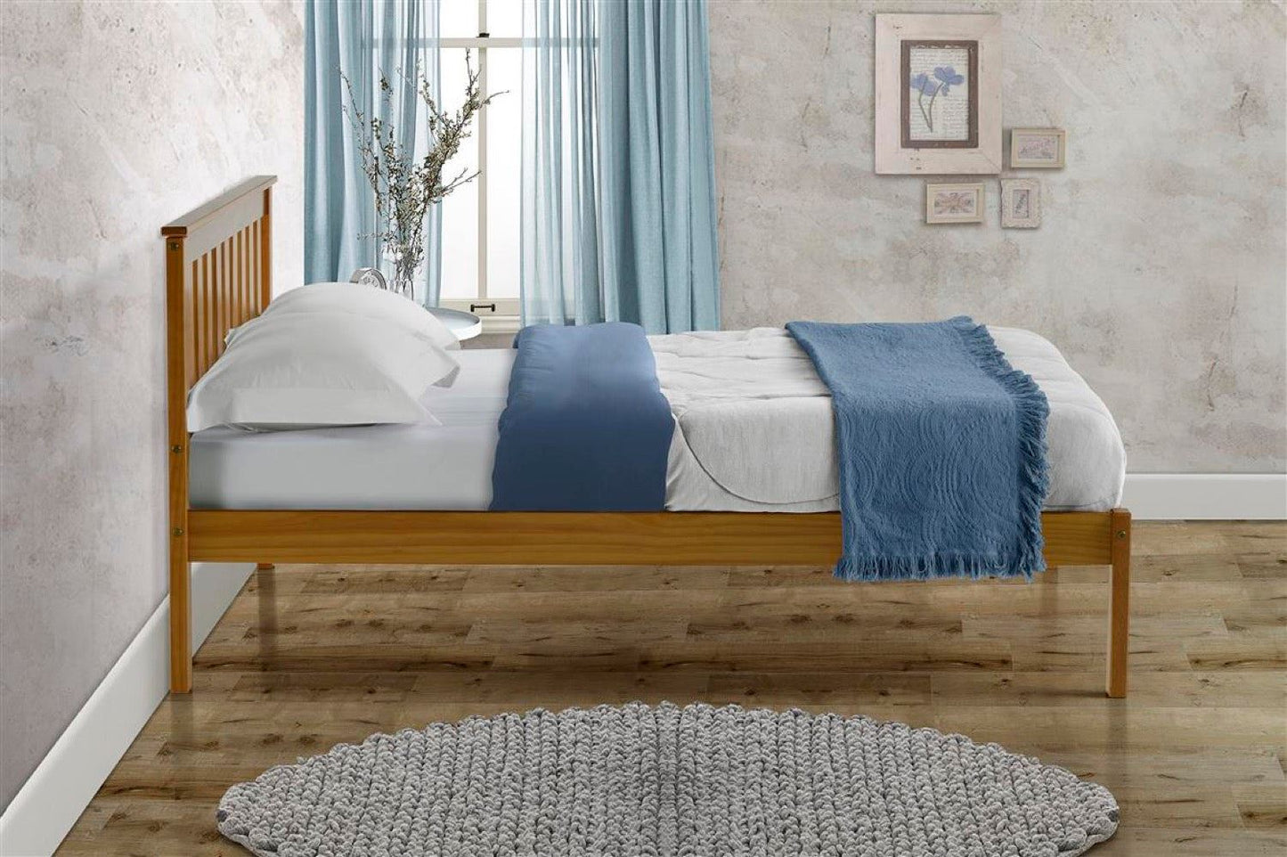 Denver King Bed - Pine