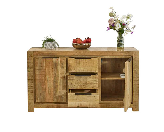 Sutton Solid Wood Large 2 Door 3 Drawer Sideboard
