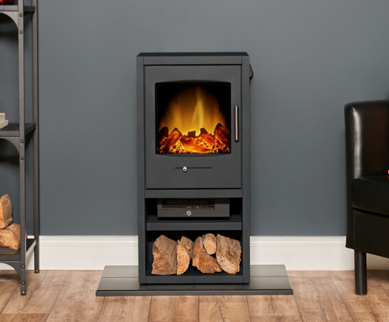 Benson XL Stove in Charcoal Grey