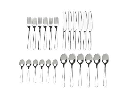 Sabichi 24 Piece Arch Cutlery Set Steel