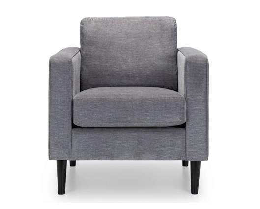 Houston Chair-Dark Grey Chenille Fabric