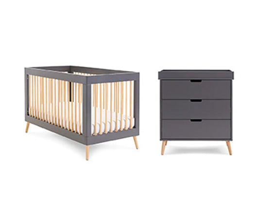 Maura 2 Piece Room Set - Slate with Natural