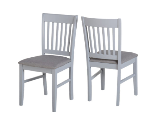 Oakland Extending Dining Set - Grey/Natural Oak/Grey Fabric