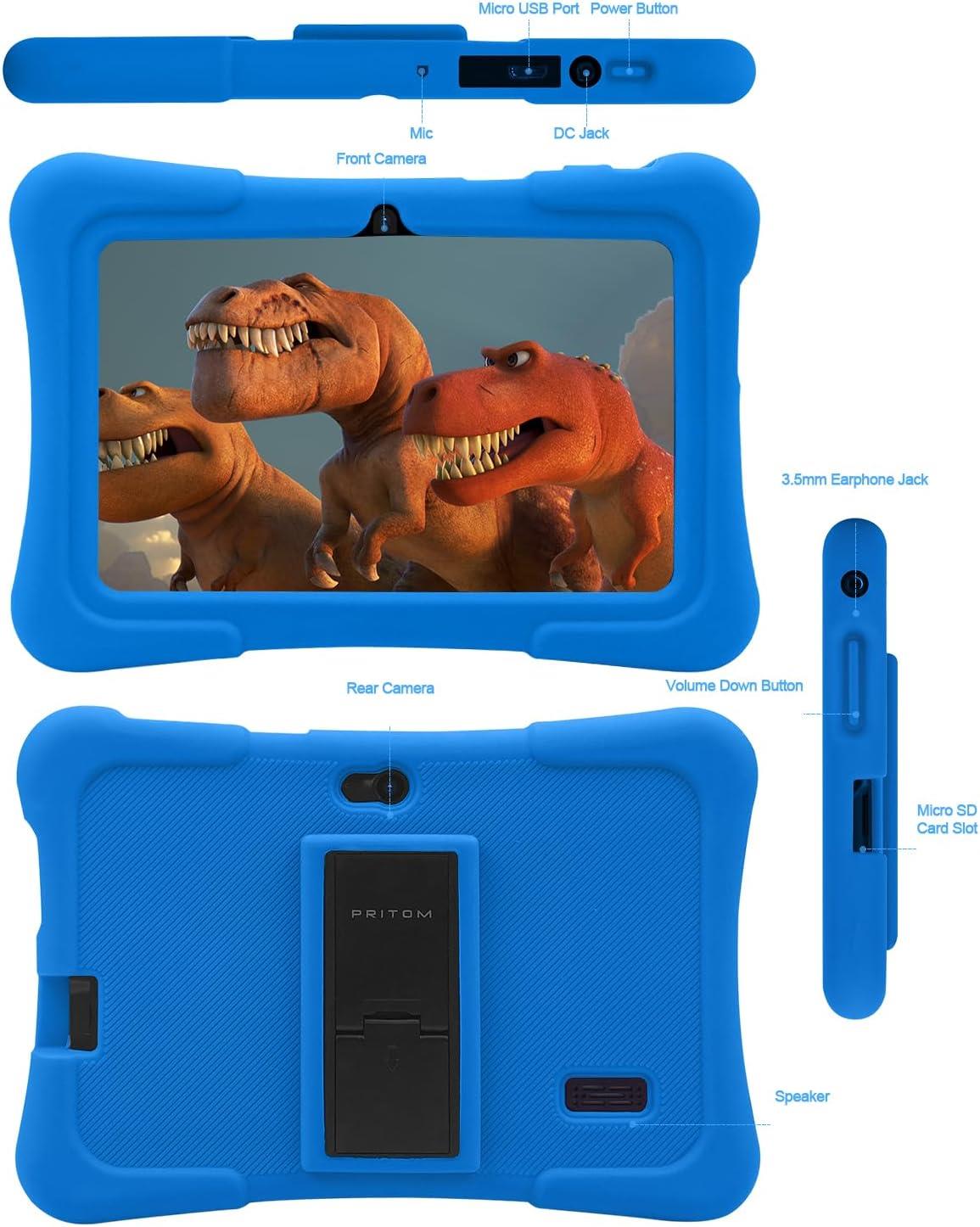 PRITOM Kids Tablets 7" WiFi Android 13 32GB - Blue