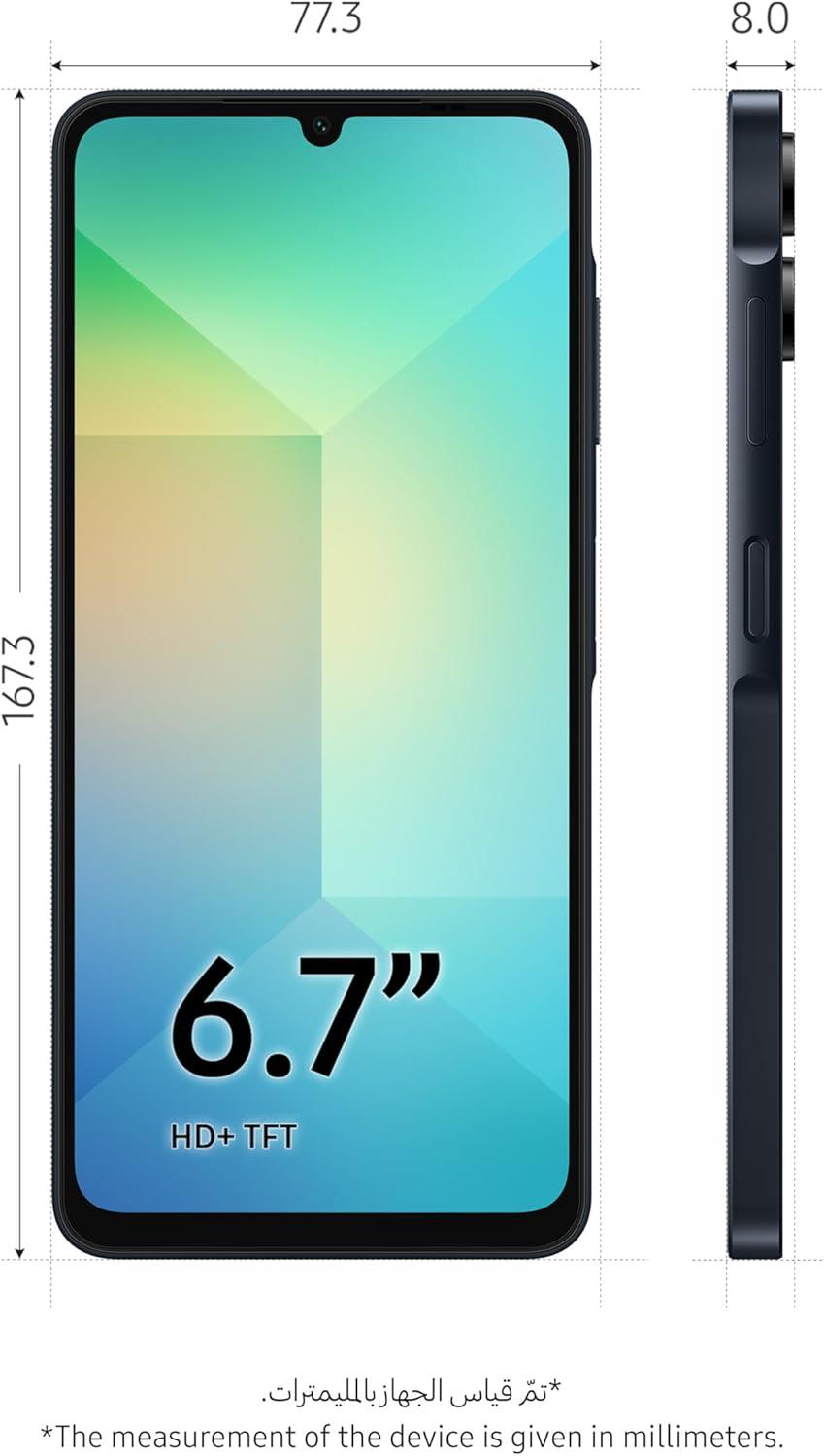 Samsung Galaxy A06 4G 4/64GB Unlocked & Sim free Smartphone Black