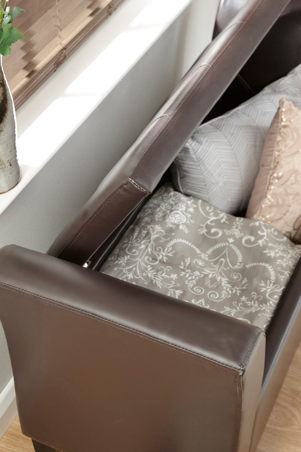 Vanessa Window Seat-Brown