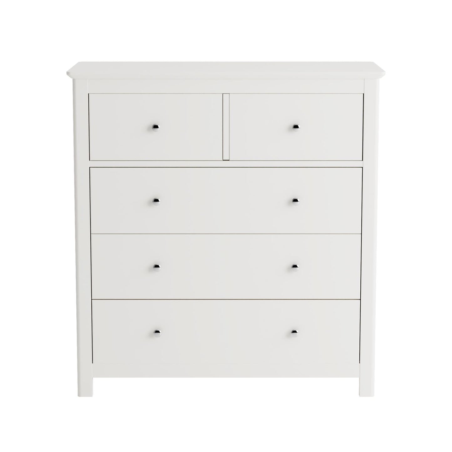 Nairn White 2+3 drawer chest of drawers