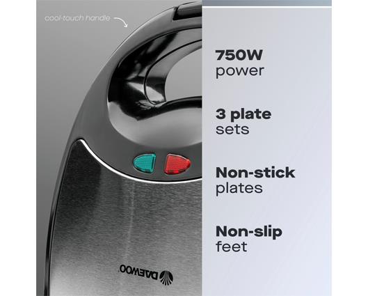 3 IN 1 sandwich/ panini/ crimp maker