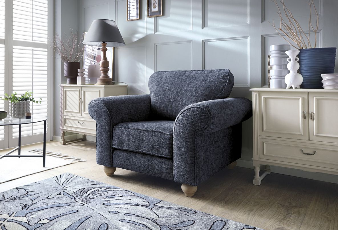 Iris Armchair - Dark Blue
