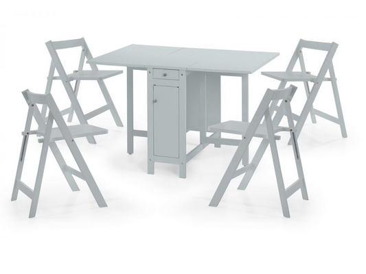 Soloman Dining Set- Light Grey