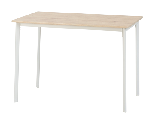 Rickson Large Dining Set - White/Light Oak Effect Veneer