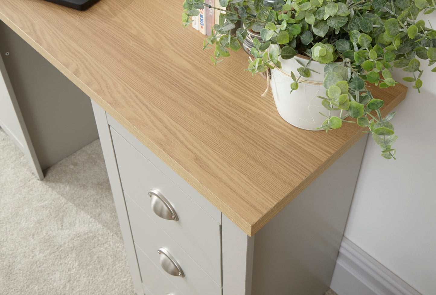 Lachlan Study Desk-Grey