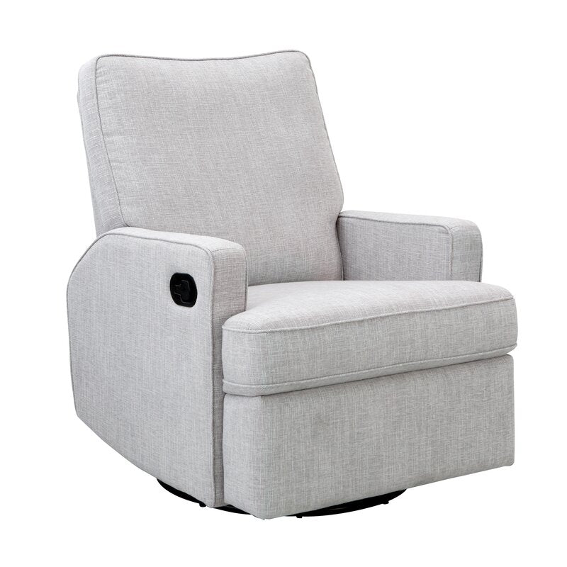 Mia Swivel Glider Recliner Chair - Pebble