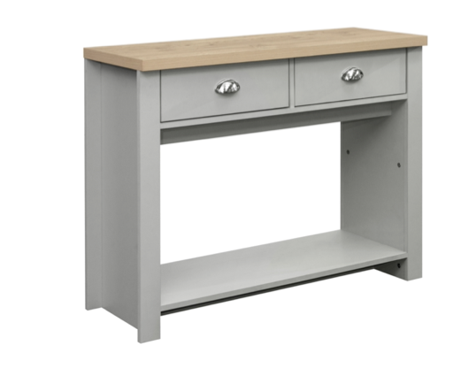 Harper 2 Drawer Console Table - Grey