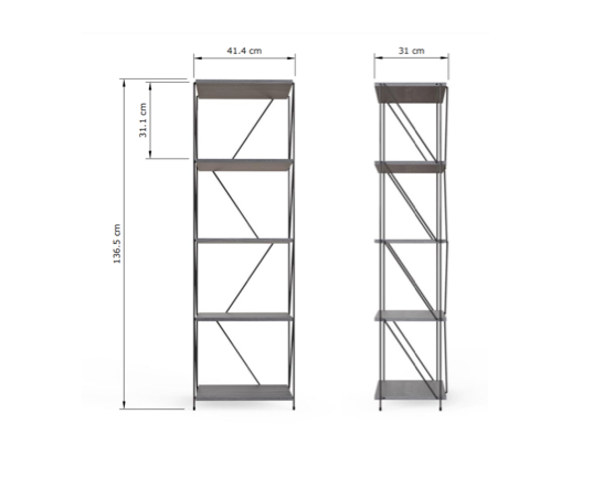 Leyla Display Unit- Grey