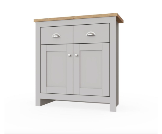 Lincoln 2 Door 2 Drawer Sideboard- Light Grey