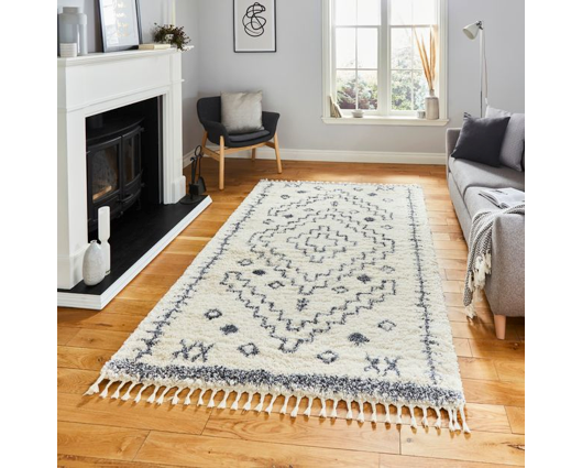 Arlo Rug Ivory/Grey- 120cm x 170cm