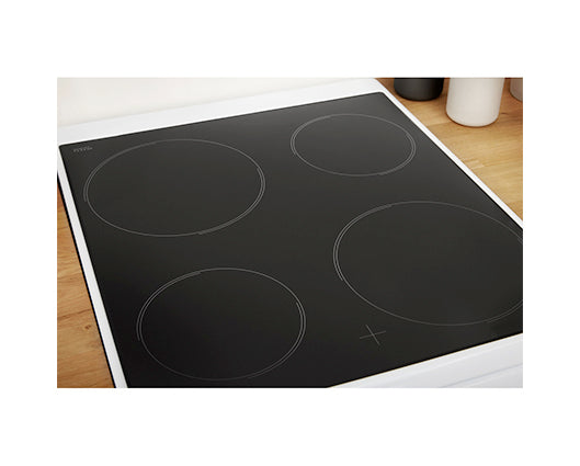 Indesit ID5V92KMW/UK 50cm Electric Double Cooker with Ceramic Hob