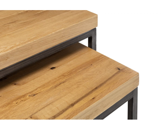 Theodore Oak Nesting Lamp Tables