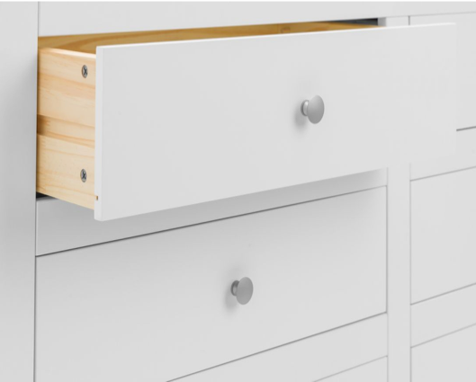 Cassini 6 Drawer Chest-White