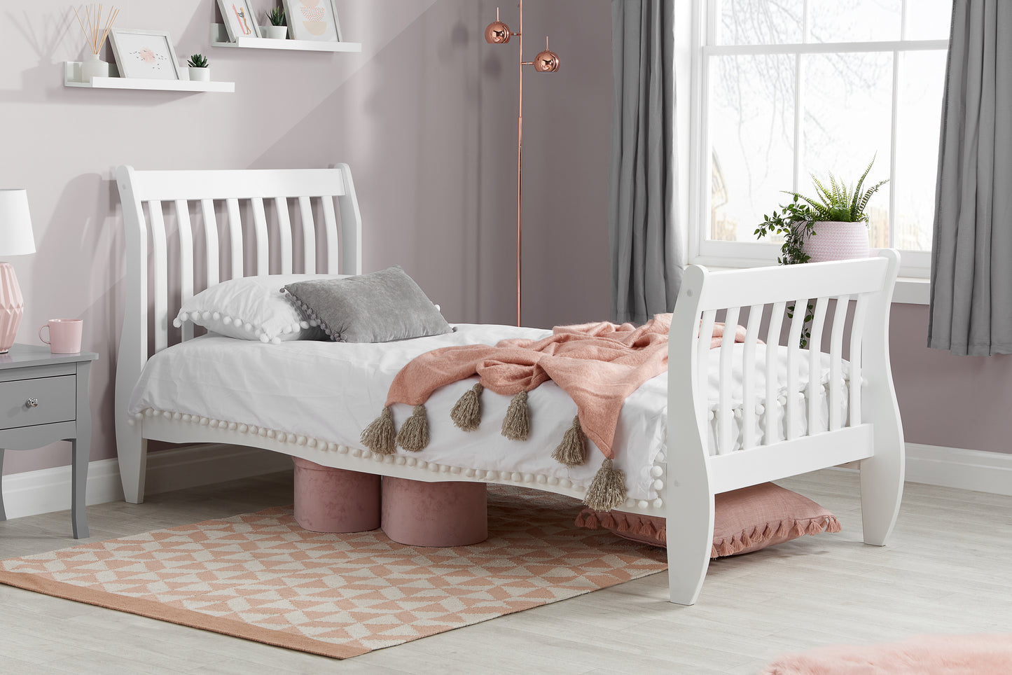 Bryson Single Bed - White