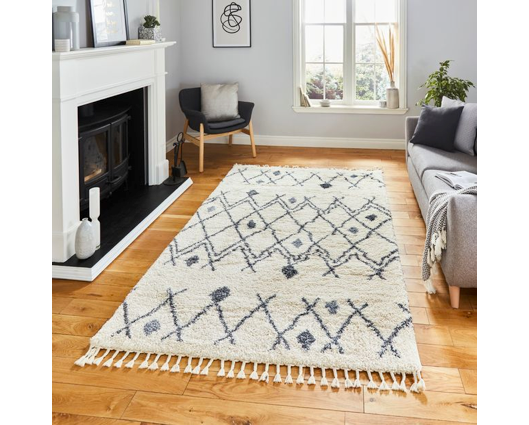 Austin Ivory/Grey - 80cm x 150cm